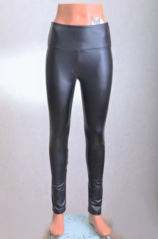 Zwarte leather look legging 9509