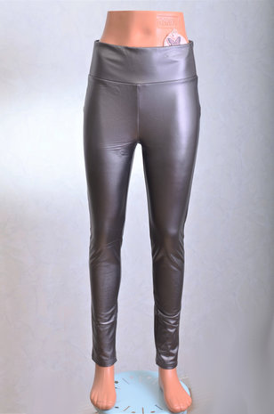 Zilver goud leather look legging 650